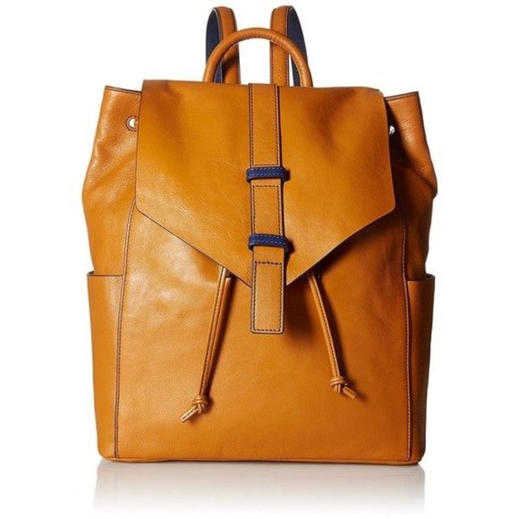 Vera Bradley Big Sky leather drawstring backpack